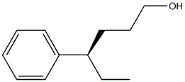 [R,(+)]-4-Phenyl-1-hexanol Structure