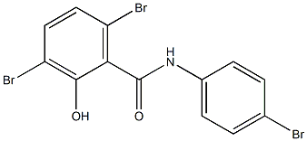 3,4',6-Tribromo-2-hydroxybenzanilide Structure