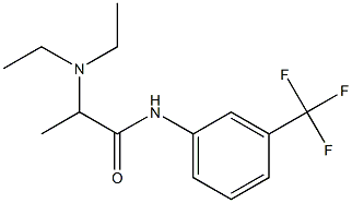 2-(Diethylamino)-N-[3-(trifluoromethyl)phenyl]propionamide Structure