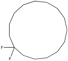 1,1-Difluorocyclopentadecane Structure