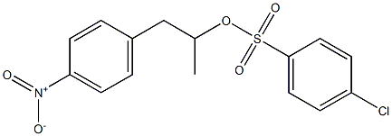 4-Chlorobenzenesulfonic acid 1-methyl-2-(4-nitrophenyl)ethyl ester 구조식 이미지