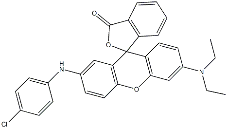 3'-(Diethylamino)-7'-(4-chloroanilino)spiro[isobenzofuran-1(3H),9'-[9H]xanthen]-3-one Structure