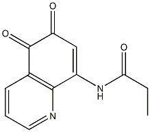 8-[Propionylamino]quinoline-5,6-dione 구조식 이미지