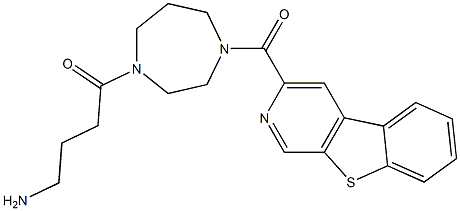 3-[4-(4-Aminobutyryl)-1,4-diazacycloheptan-1-ylcarbonyl][1]benzothieno[2,3-c]pyridine Structure