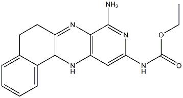 N-[(8-Amino-5,6,12,12a-tetrahydro-7,9,12-triazabenz[a]anthracen)-10-yl]carbamic acid ethyl ester 구조식 이미지