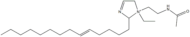 1-[2-(Acetylamino)ethyl]-1-ethyl-2-(5-tetradecenyl)-3-imidazoline-1-ium 구조식 이미지