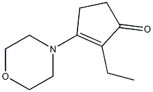 2-Ethyl-3-morpholino-2-cyclopenten-1-one 구조식 이미지