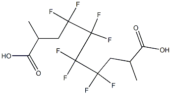 2,9-Dimethyl-4,4,5,5,6,6,7,7-octafluorodecanedioic acid 구조식 이미지