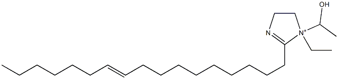 1-Ethyl-2-(10-heptadecenyl)-1-(1-hydroxyethyl)-2-imidazoline-1-ium Structure