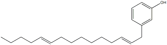 3-(2,10-Pentadecadienyl)phenol 구조식 이미지