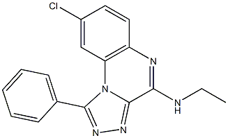 4-Ethylamino-8-chloro-1-phenyl[1,2,4]triazolo[4,3-a]quinoxaline Structure