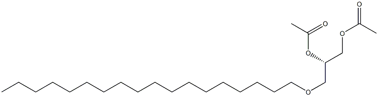 (S)-3-(Octadecyloxy)propane-1,2-diol diacetate 구조식 이미지