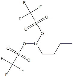 Butylbis(trifluoromethylsulfonyloxy)lanthanum Structure