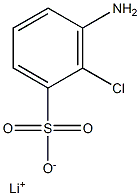 3-Amino-2-chlorobenzenesulfonic acid lithium salt Structure