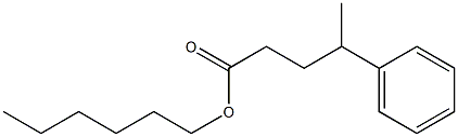 4-Phenylpentanoic acid hexyl ester 구조식 이미지
