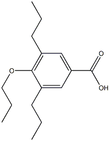 3,5-Dipropyl-4-propoxybenzoic acid 구조식 이미지