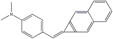 1-[4-(Dimethylamino)benzylidene]-1H-cyclopropa[b]naphthalene 구조식 이미지