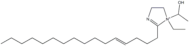 1-Ethyl-2-(4-hexadecenyl)-1-(1-hydroxyethyl)-2-imidazoline-1-ium 구조식 이미지