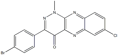 3-(4-Bromophenyl)-7-chloro-1-methylpyridazino[3,4-b]quinoxalin-4(1H)-one Structure