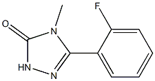 4-Methyl-5-(2-fluorophenyl)-2H-1,2,4-triazol-3(4H)-one 구조식 이미지