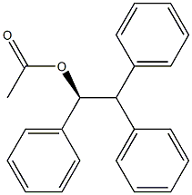 (+)-Acetic acid (S)-1,2,2-triphenylethyl ester 구조식 이미지