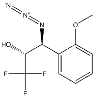 (2R,3S)-3-Azido-1,1,1-trifluoro-3-(2-methoxyphenyl)-2-propanol Structure
