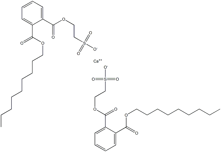 Bis[2-[(2-nonyloxycarbonylphenyl)carbonyloxy]ethanesulfonic acid]calcium salt Structure