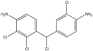 (4-Amino-3-chlorophenyl)(4-amino-2,3-dichlorophenyl)chloromethane Structure