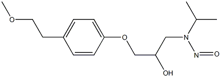 1-[4-(2-Methoxyethyl)phenoxy]-3-(isopropylnitrosoamino)-2-propanol Structure