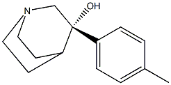 (3S)-3-(4-Methylphenyl)-1-azabicyclo[2.2.2]octan-3-ol 구조식 이미지
