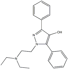 1-[2-(Diethylamino)ethyl]-3,5-diphenyl-1H-pyrazol-4-ol Structure