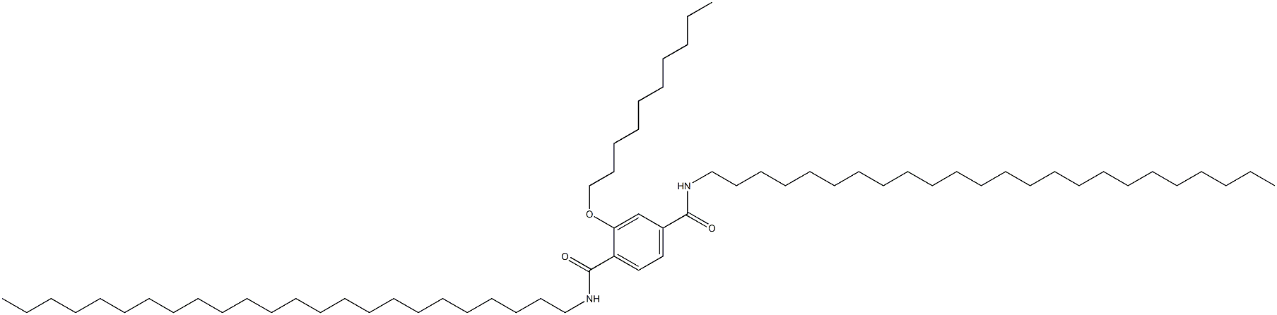 2-(Decyloxy)-N,N'-ditetracosylterephthalamide 구조식 이미지