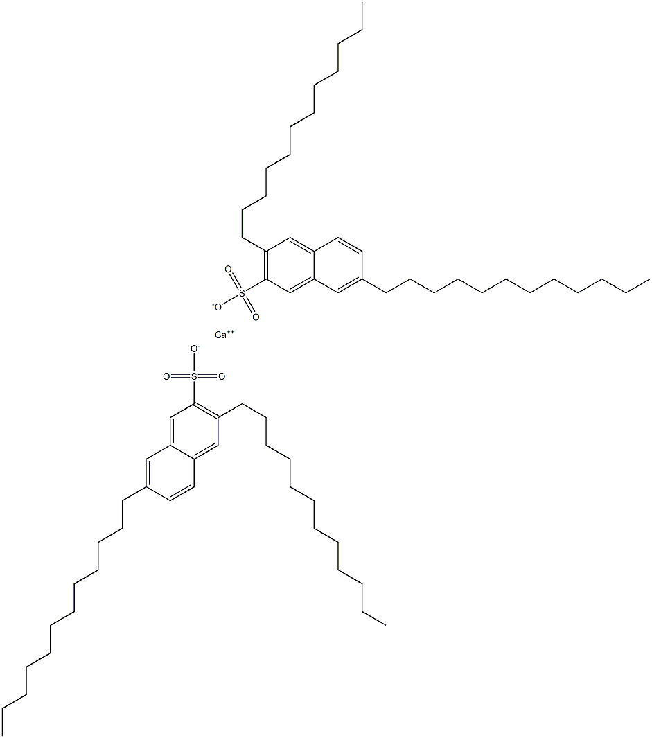 Bis(3,7-didodecyl-2-naphthalenesulfonic acid)calcium salt 구조식 이미지