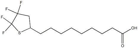 9-(2,2,3,3-Tetrafluorotetrahydrothiophen-5-yl)nonanoic acid Structure
