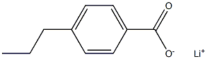 4-Propylbenzoic acid lithium salt Structure