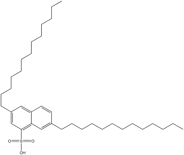 3,7-Ditridecyl-1-naphthalenesulfonic acid Structure