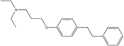 N,N-Diethyl-3-(p-phenethylphenoxy)propylamine Structure