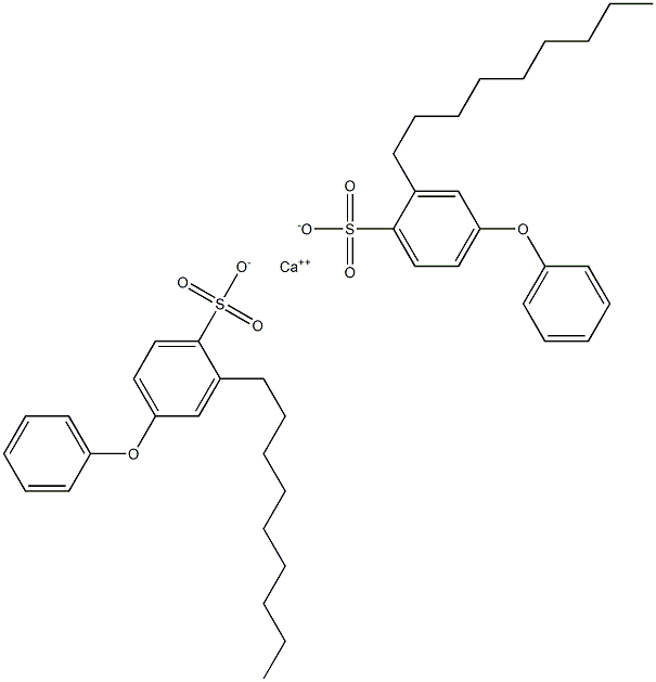 Bis(2-nonyl-4-phenoxybenzenesulfonic acid)calcium salt Structure