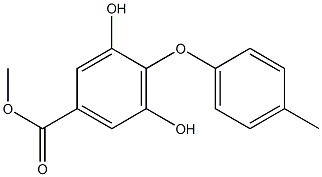 3,5-Dihydroxy-4-(4-methylphenoxy)benzoic acid methyl ester Structure