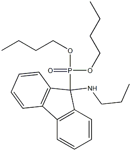 [9-(Propylamino)-9H-fluoren-9-yl]phosphonic acid dibutyl ester Structure