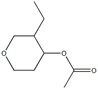 4-Acetyloxy-3-ethyltetrahydro-2H-pyran Structure