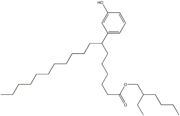 7-(3-Hydroxyphenyl)stearic acid 2-ethylhexyl ester 구조식 이미지