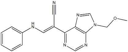9-(Methoxymethyl)-6-[(Z)-2-(phenylamino)-1-cyanoethenyl]-9H-purine Structure