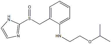 N-(2-Isopropoxyethyl)-2-[(1H-imidazol-2-yl)sulfinylmethyl]aniline Structure