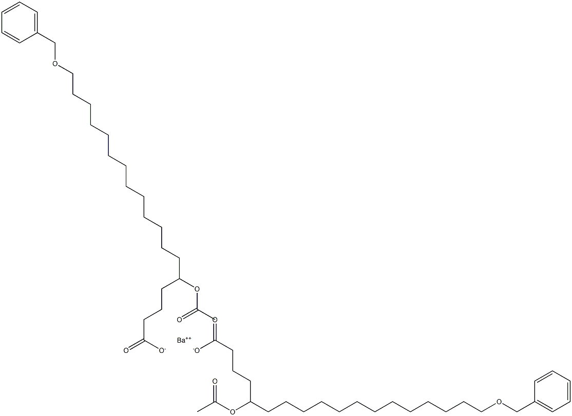 Bis(18-benzyloxy-5-acetyloxystearic acid)barium salt 구조식 이미지