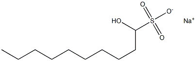 1-Hydroxydecane-1-sulfonic acid sodium salt Structure
