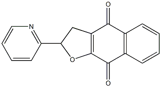 2-(Pyridin-2-yl)-2,3-dihydronaphtho[2,3-b]furan-4,9-dione Structure