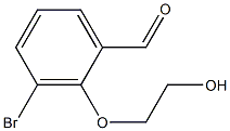 3-Bromo-2-(2-hydroxyethoxy)benzaldehyde Structure