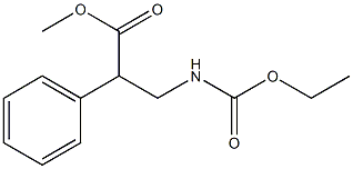 2-Phenyl-3-(ethoxycarbonylamino)propionic acid methyl ester Structure