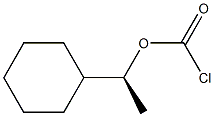 Chloridocarbonic acid (1S)-1-cyclohexylethyl ester 구조식 이미지